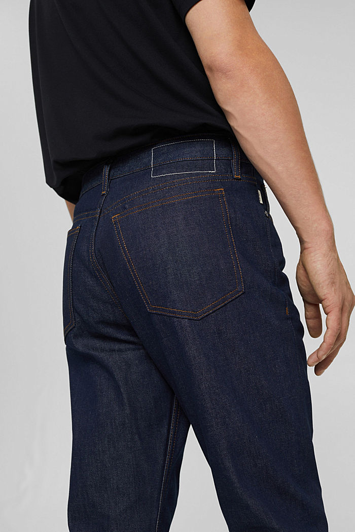 Jeans van 100% biologisch katoen, BLUE RINSE, detail image number 6
