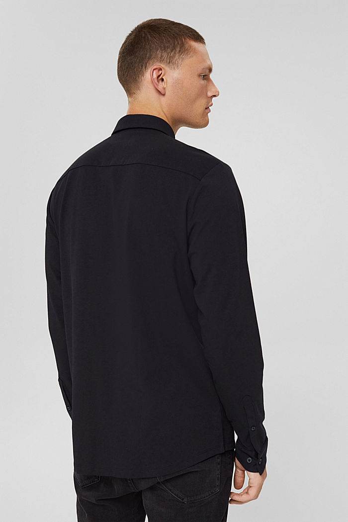 Jersey overhemd met COOLMAX®, BLACK, detail image number 3