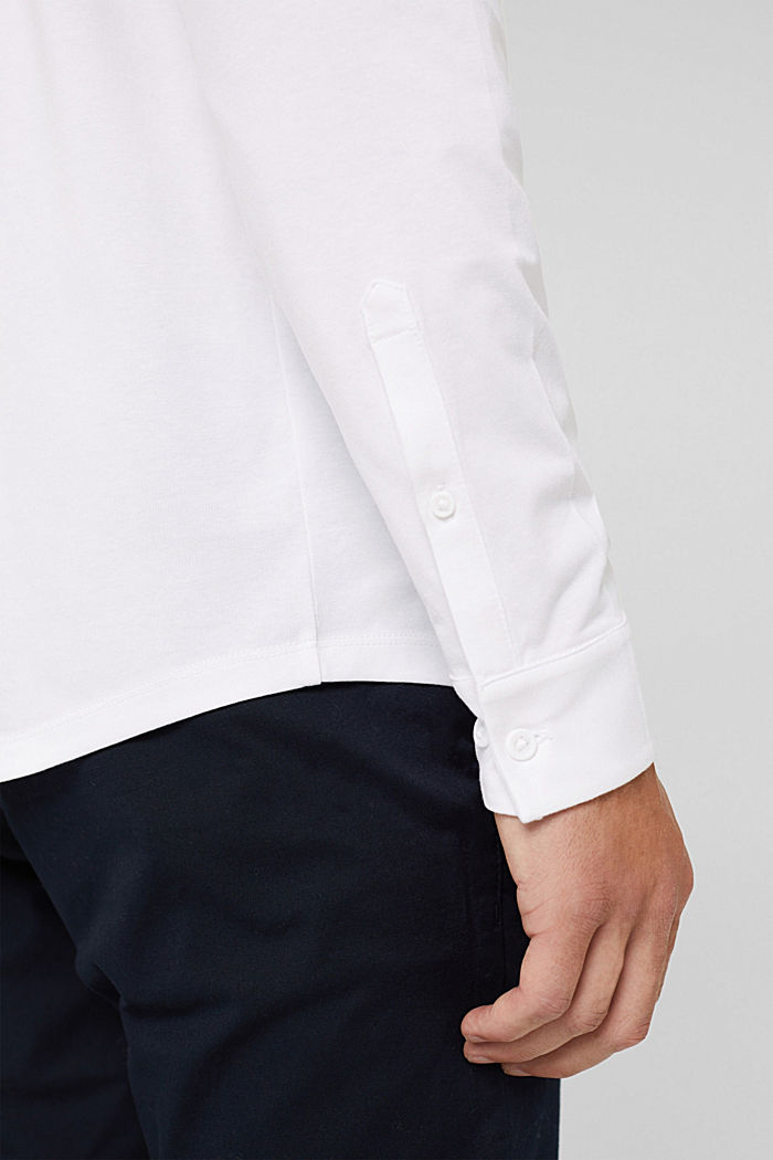 Jersey-Hemd mit COOLMAX®, WHITE, detail image number 7