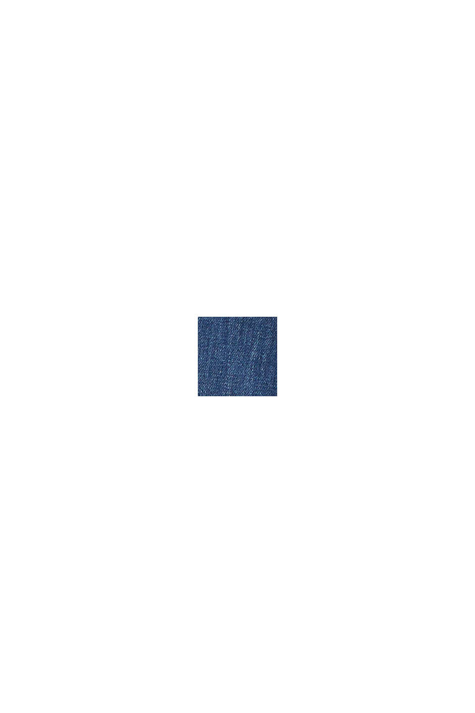 Stretch jeans made of blended organic cotton, BLUE DARK WASHED, swatch