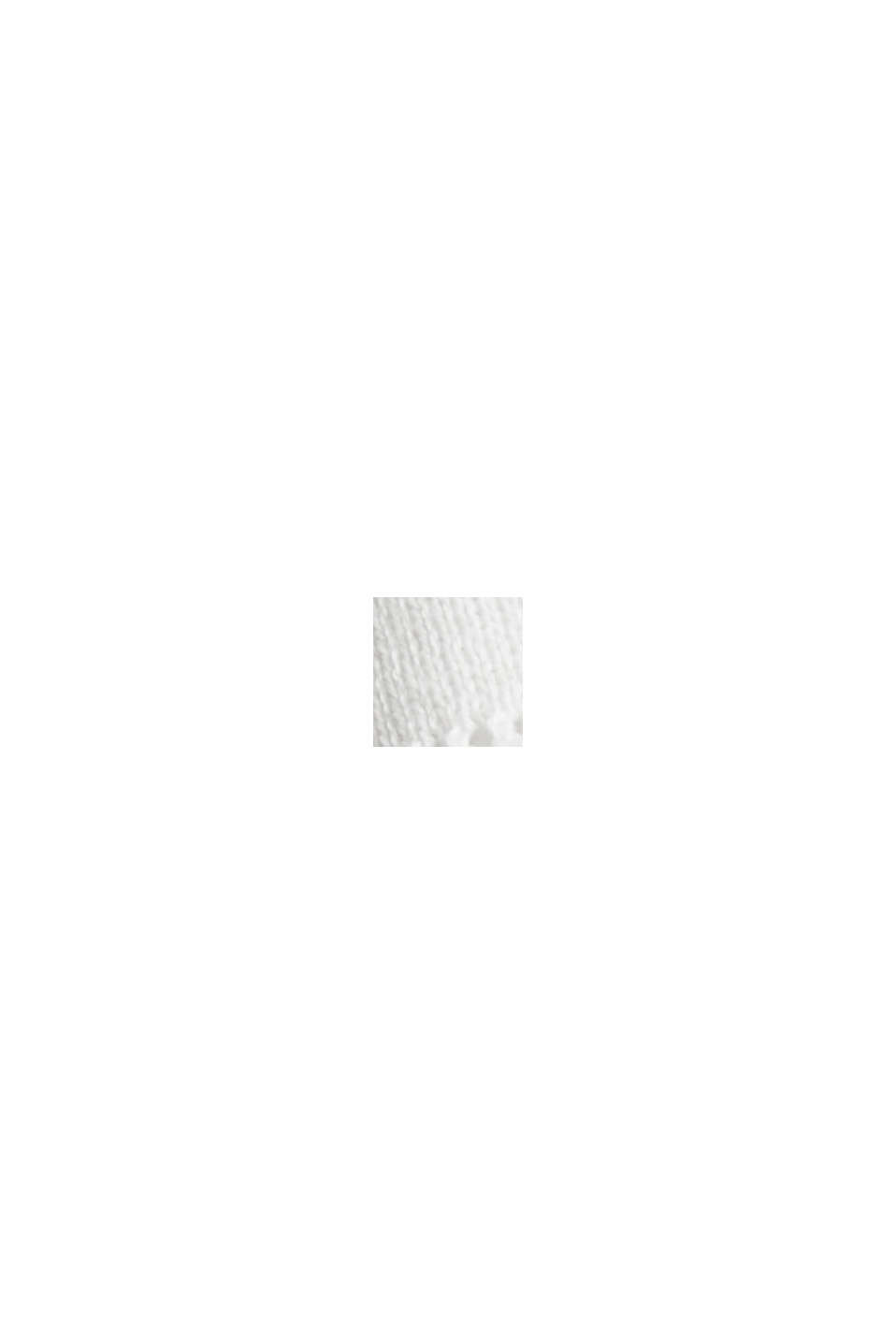 Pulovr ze vzorované pleteniny, bio bavlna, OFF WHITE, swatch