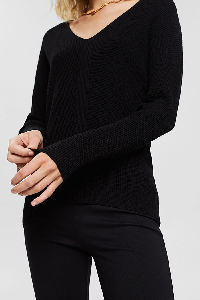 Fashion Sweater, BLACK, detail image number 2