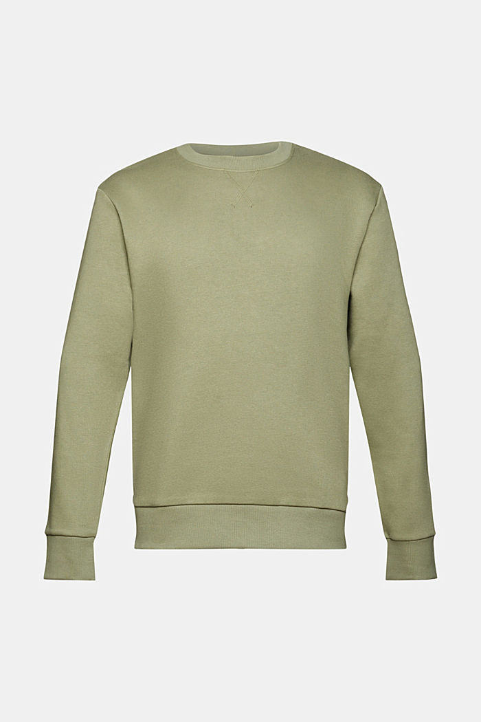 Recycled: plain-coloured sweatshirt, LIGHT KHAKI, detail-asia image number 6