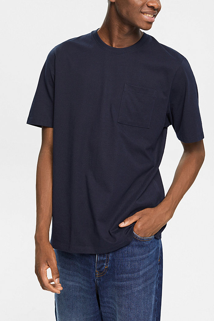 針織 T 恤, 海軍藍, detail-asia image number 0
