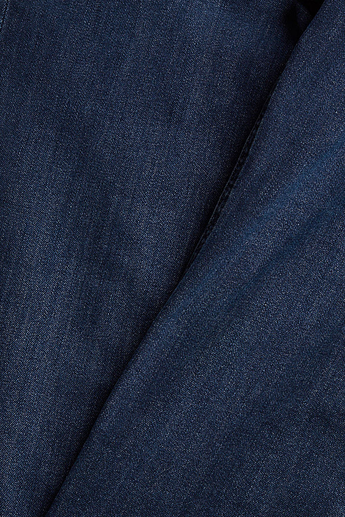 Jean stretch en coton biologique mélangé, BLUE BLACK, detail image number 4