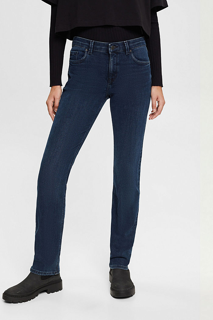 Stretch jeans made of blended organic cotton, BLUE BLACK, detail-asia image number 0
