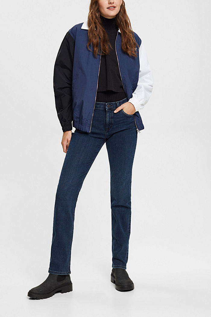 Mid-rise stretch jeans, BLUE BLACK, detail-asia image number 1