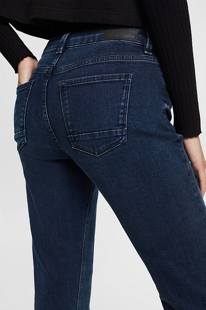 Stretch jeans made of blended organic cotton, BLUE BLACK, detail-asia image number 2