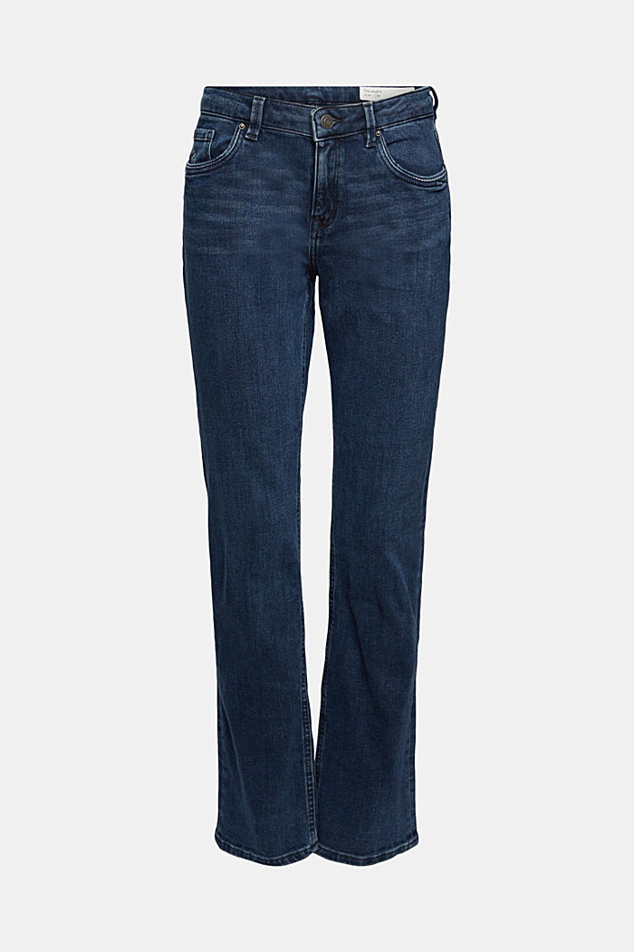 Mid-rise stretch jeans