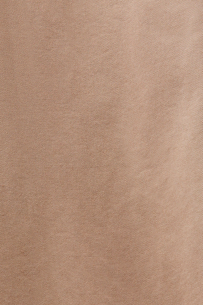 Pantalon corsaire en coton Pima, TAUPE, detail image number 4