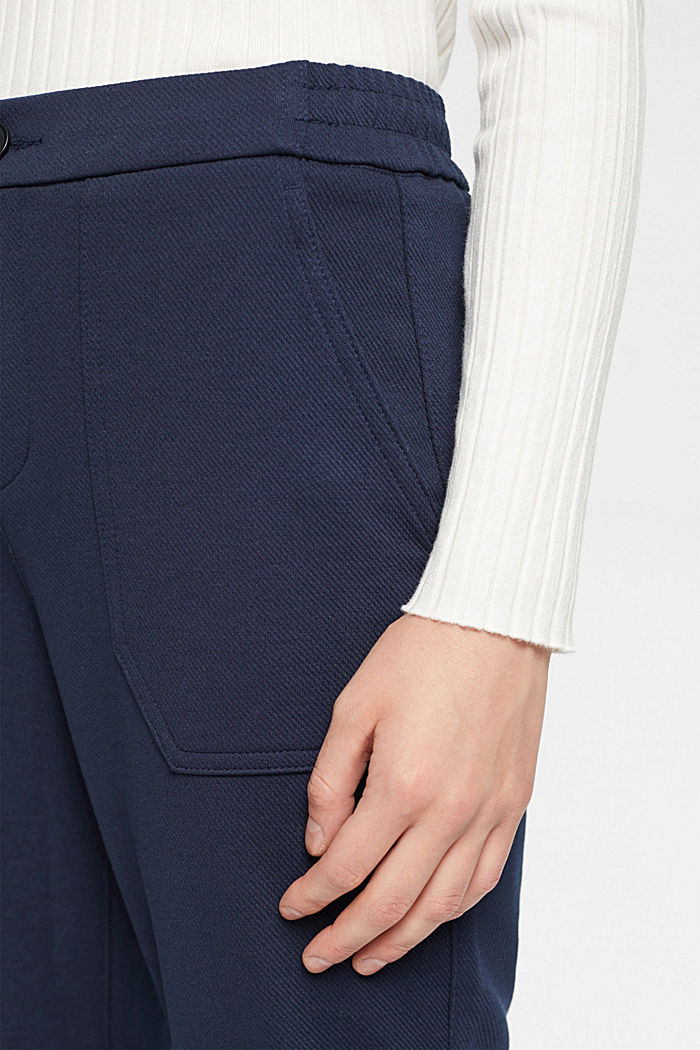 Mid-rise jogger style trousers, NAVY, detail-asia image number 2