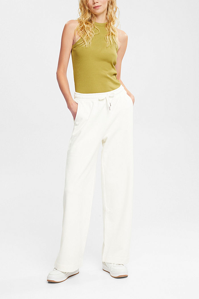 Mid-rise wide leg sweatpants, OFF WHITE, detail-asia image number 5