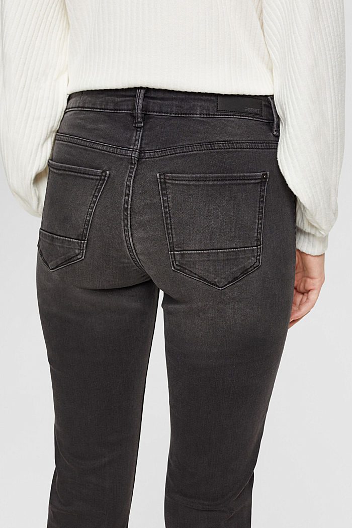 Slim fit stretch jeans, GREY DARK WASHED, detail-asia image number 4