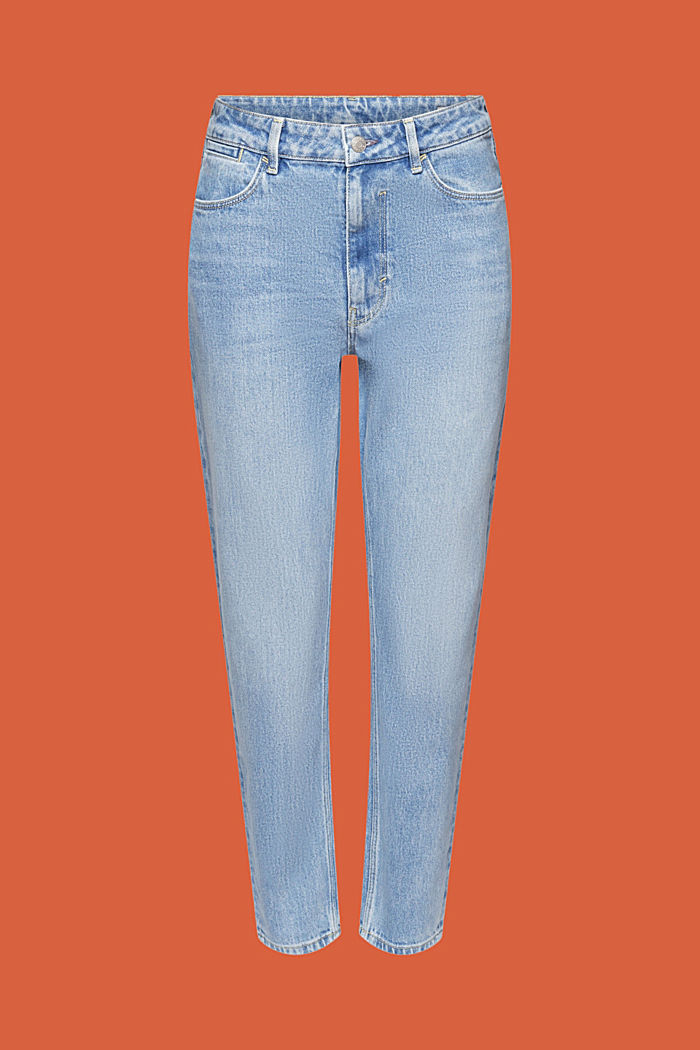 High-rise mom fit jeans, BLUE LIGHT WASHED, detail-asia image number 6
