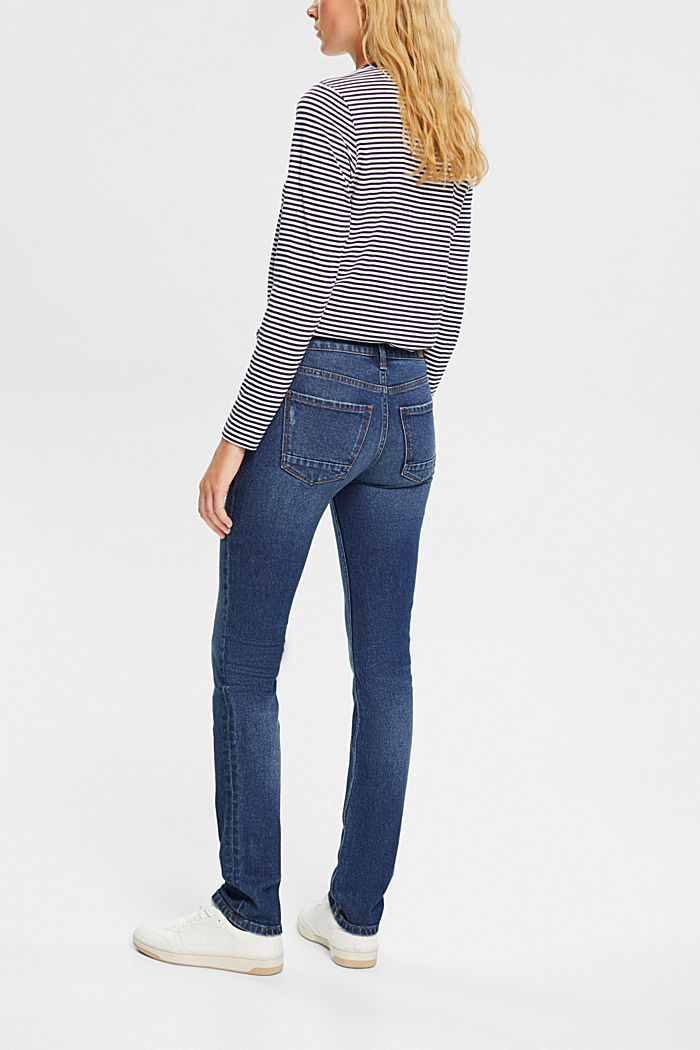 Straight leg jeans, BLUE DARK WASHED, detail-asia image number 3