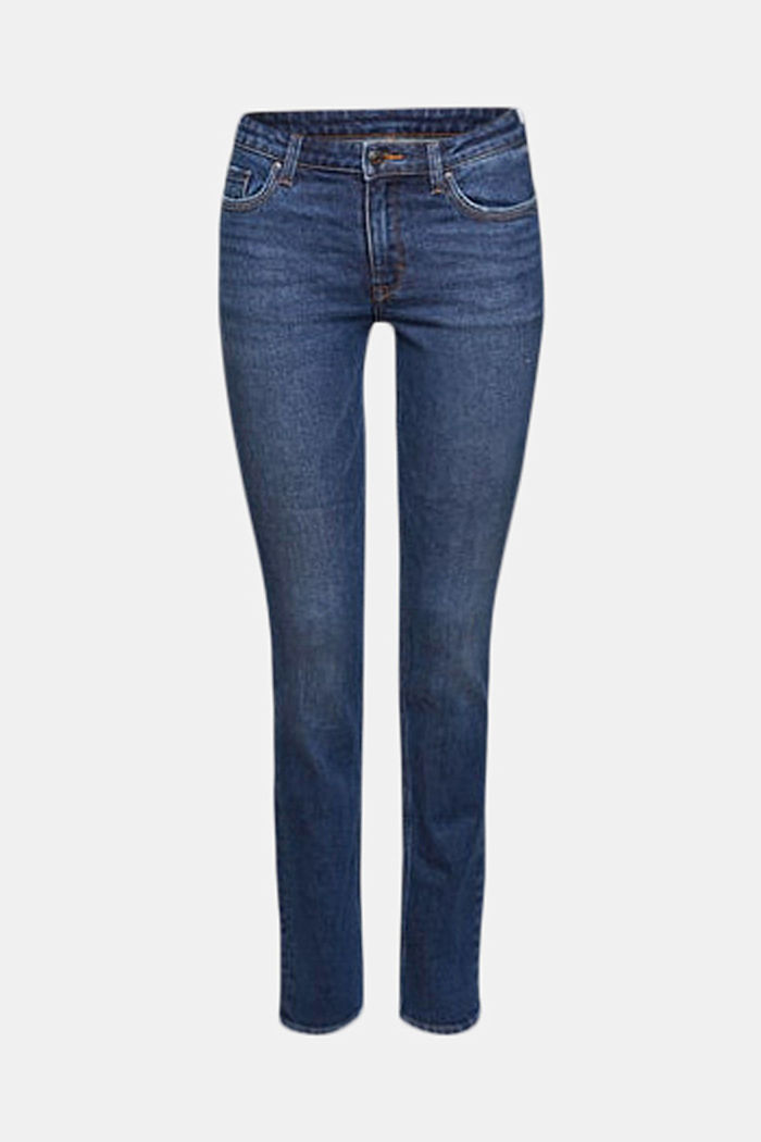 Straight leg jeans, BLUE DARK WASHED, detail-asia image number 7