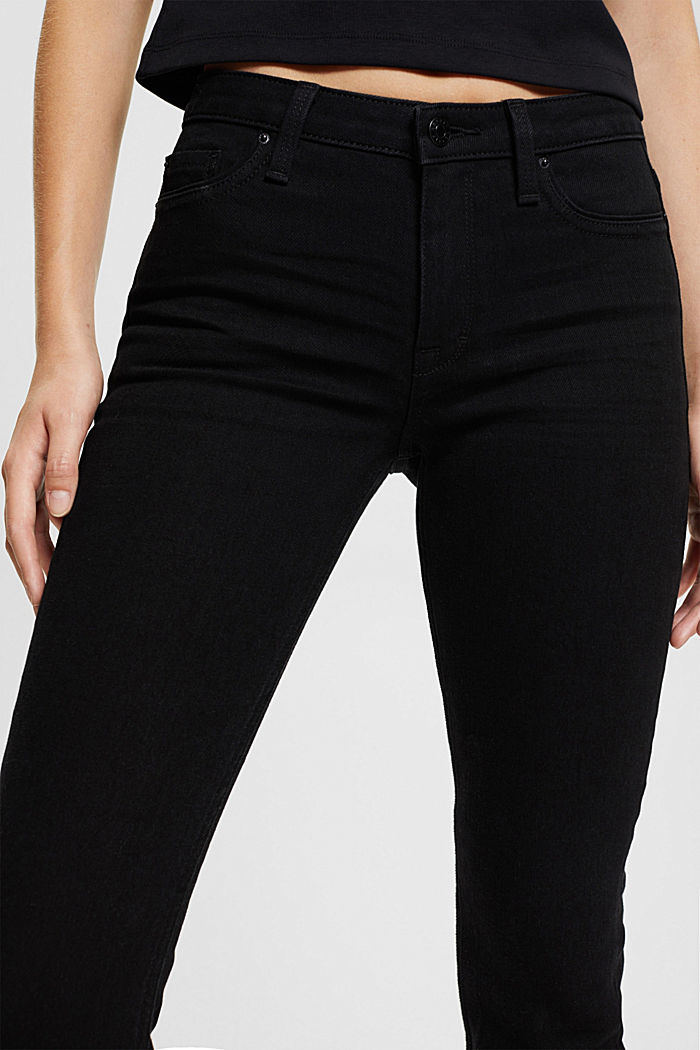 Straight leg stretch jeans, BLACK RINSE, detail-asia image number 2