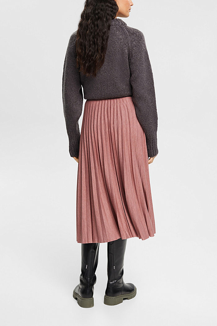 Pleated midi skirt, TERRACOTTA, detail-asia image number 3