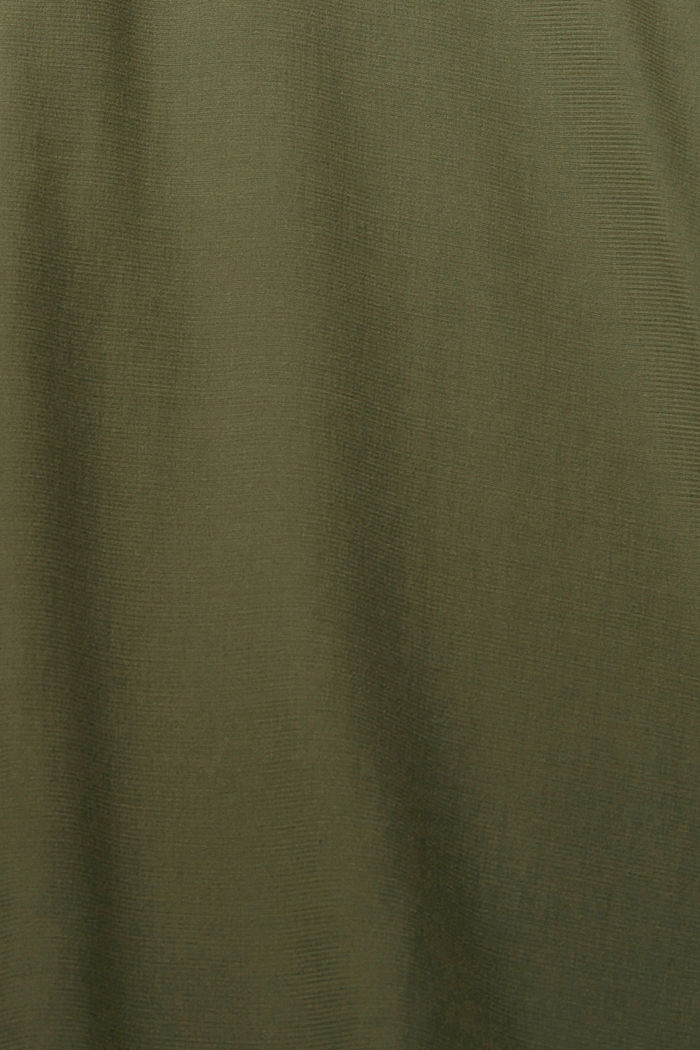 V 領女裝上衣，LENZING™ ECOVERO™, 卡其色, detail-asia image number 5
