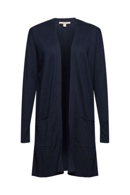 ESPRIT Cardigan en maille de coupe ouverte