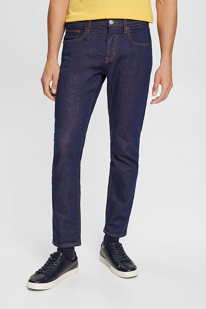 Slim fit stretch jeans, BLUE RINSE, detail-asia image number 0