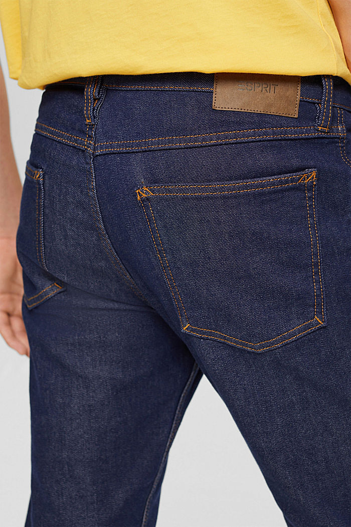 Slim fit stretch jeans, BLUE RINSE, detail-asia image number 4
