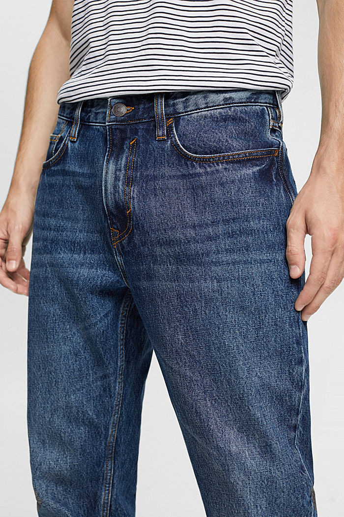 Straight-leg jeans made of sustainable cotton, BLUE DARK WASHED, detail-asia image number 2