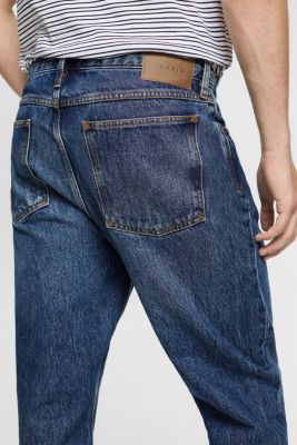 Straight-leg jeans made of sustainable cotton, BLUE DARK WASHED, detail-asia image number 4