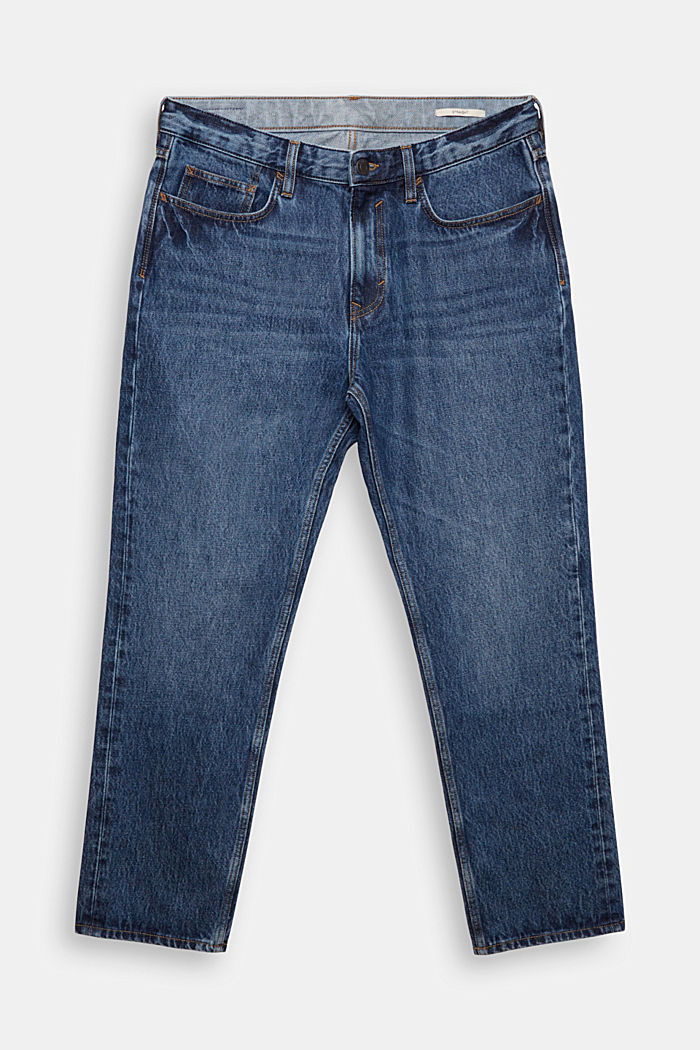 Straight-leg jeans made of sustainable cotton, BLUE DARK WASHED, detail-asia image number 7