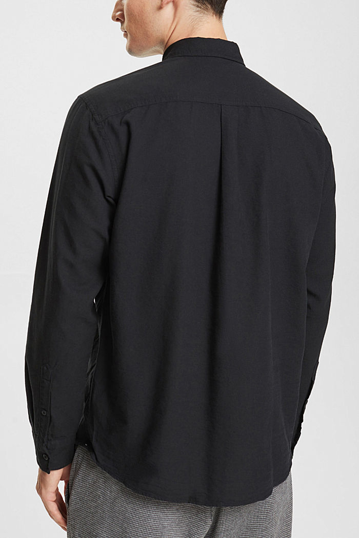 鈕扣恤衫，100% 棉, 黑色, detail-asia image number 3