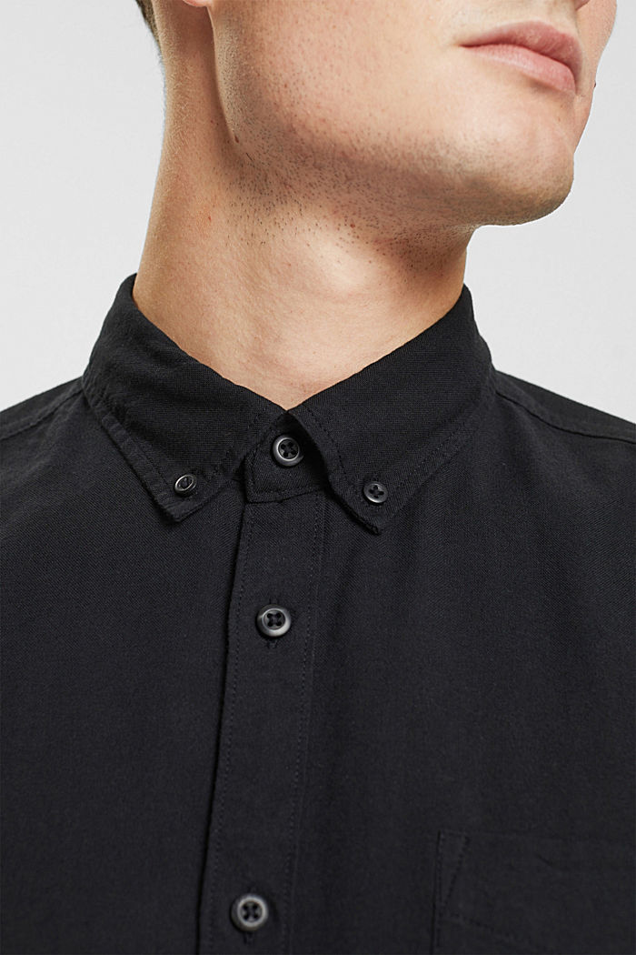 鈕扣恤衫，100% 棉, 黑色, detail-asia image number 2