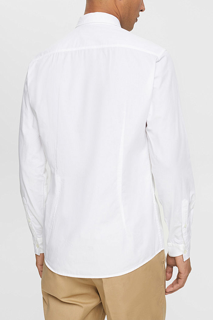 Slim fit, sustainable cotton shirt, WHITE, detail-asia image number 3