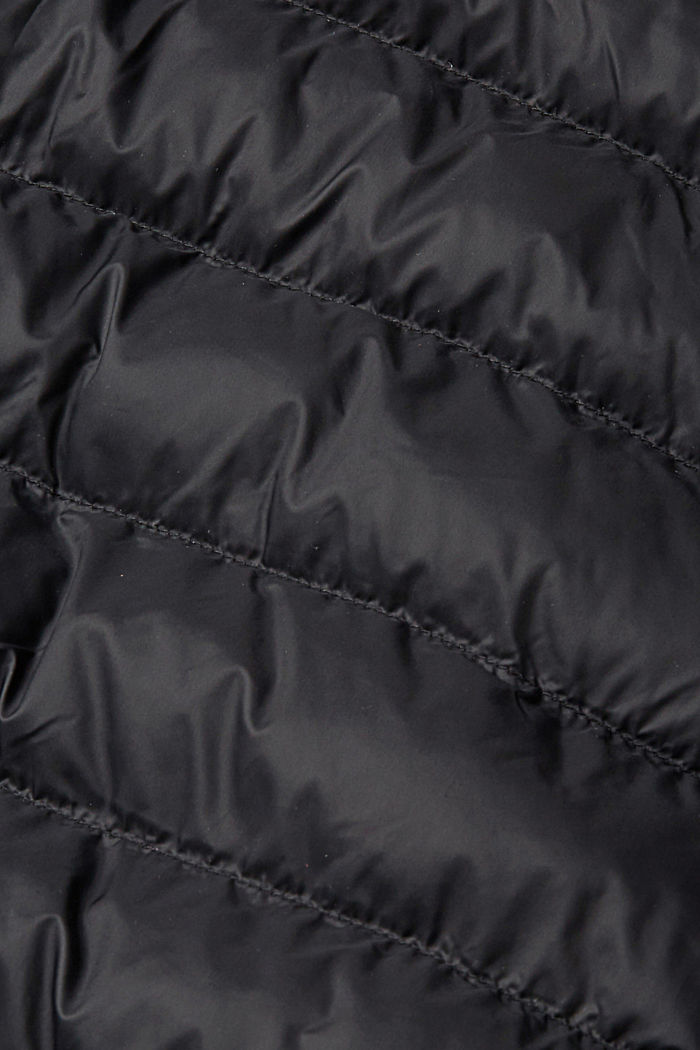 Quilted jacket with high neck, BLACK, detail-asia image number 4