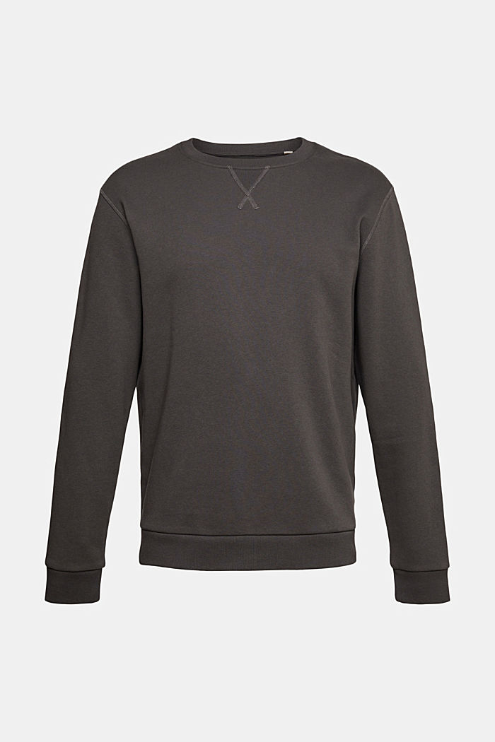 Plain regular fit sweatshirt, DARK GREY, detail-asia image number 4