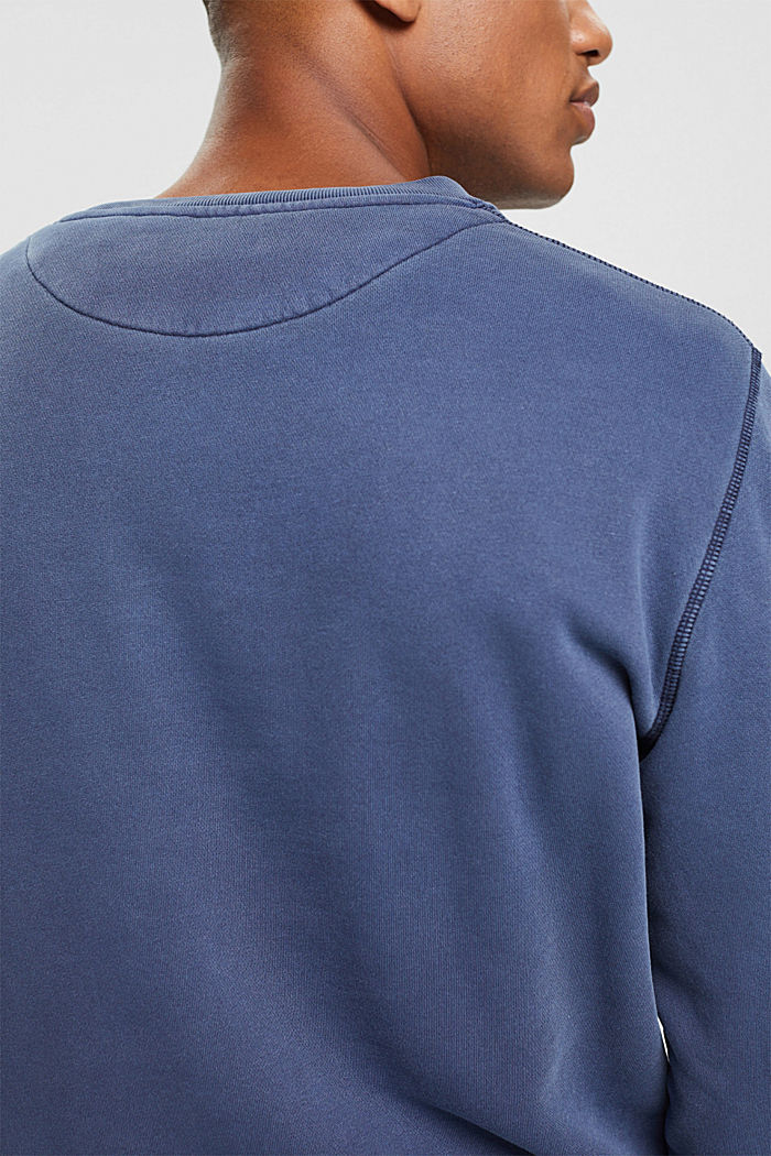 Sustainable crew neck sweatshirt, NAVY, detail-asia image number 5