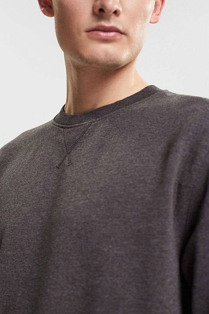 Made of recycled material: sweatshirt, DARK GREY, detail-asia image number 2