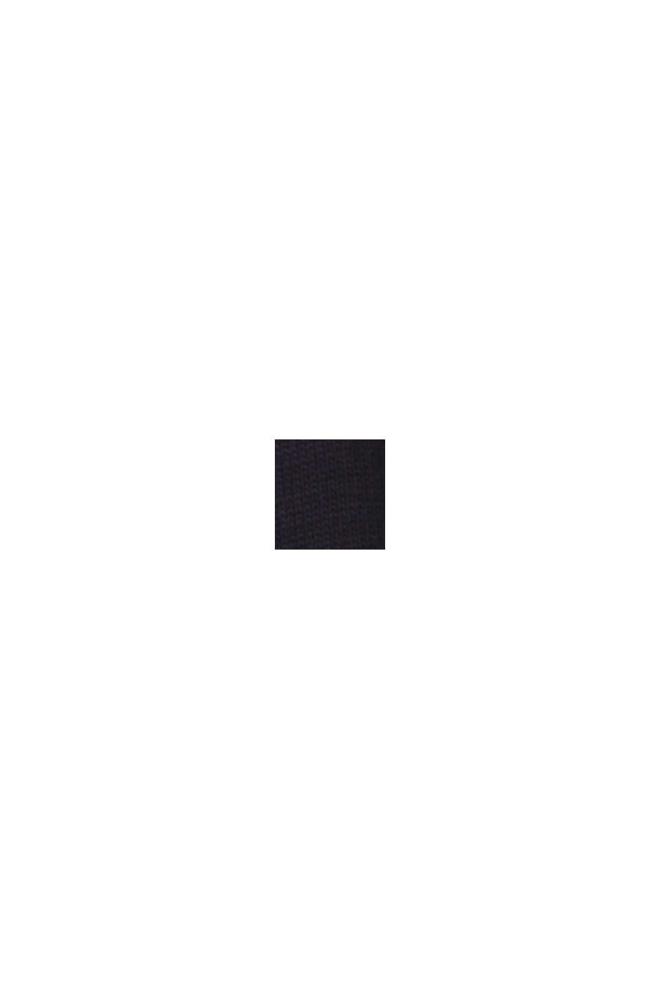 Jersey-T-shirt med logo, 100% bomull, BLACK, swatch