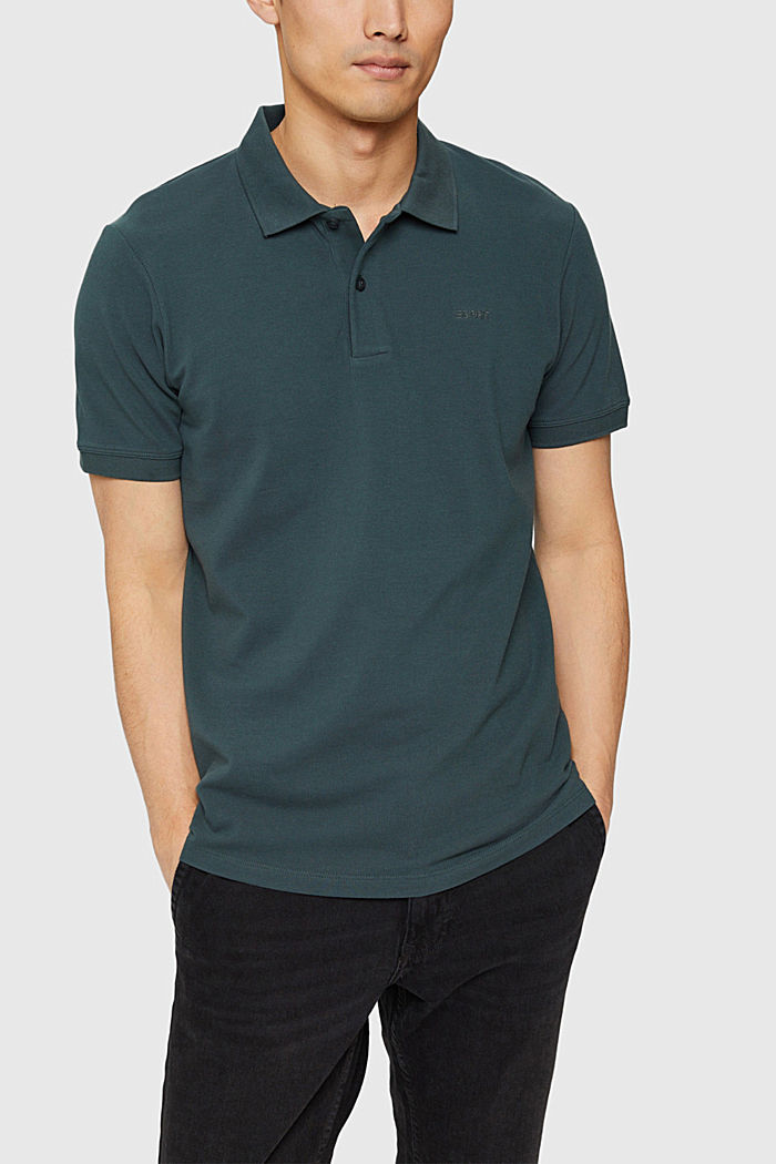 Polo shirt, TEAL BLUE, detail-asia image number 0