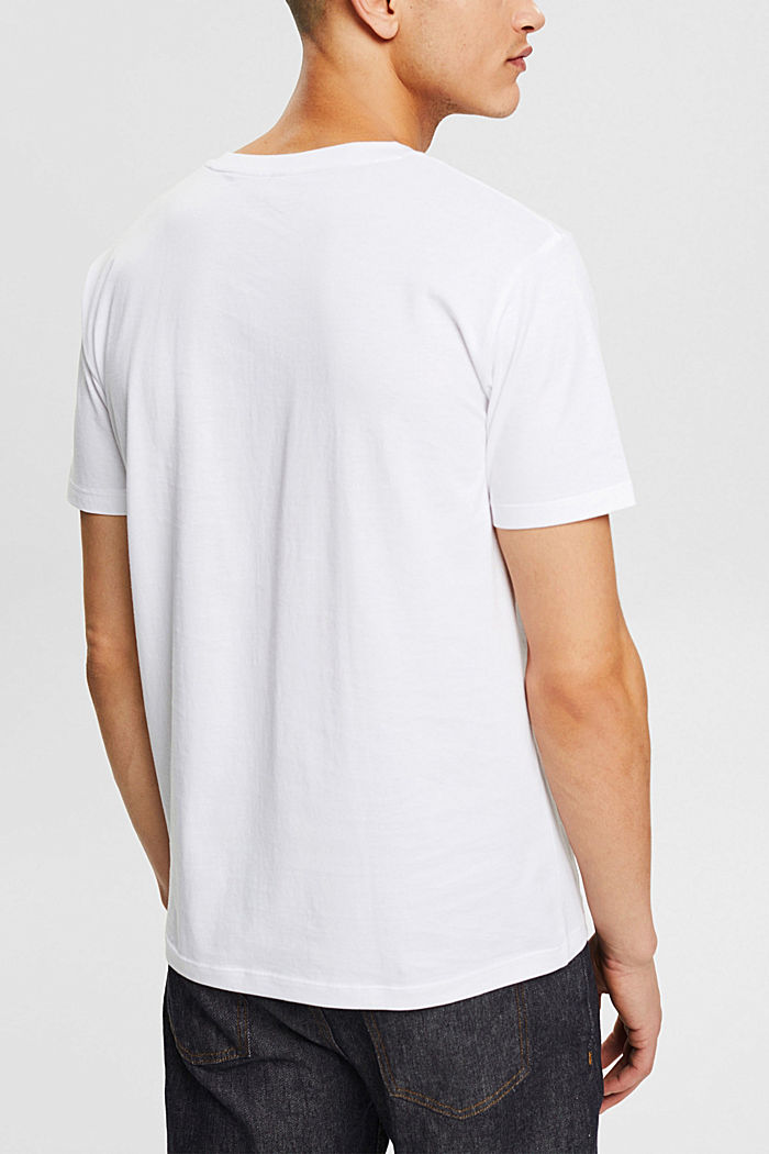 標誌印花針織 T 恤, WHITE, detail-asia image number 3