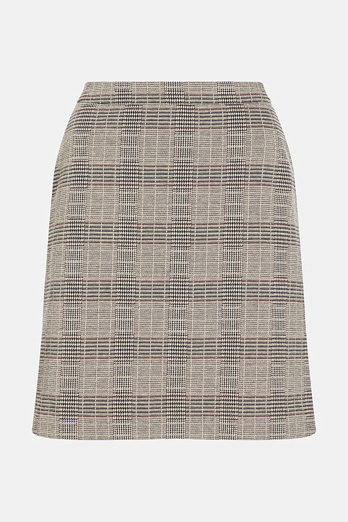 Mini skirt with a Prince of Wales check pattern, BEIGE, detail-asia image number 2