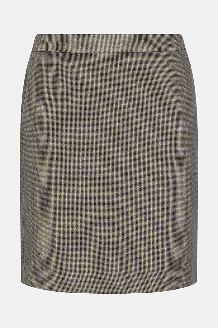 Two-tone skirt, GUNMETAL, detail-asia image number 4