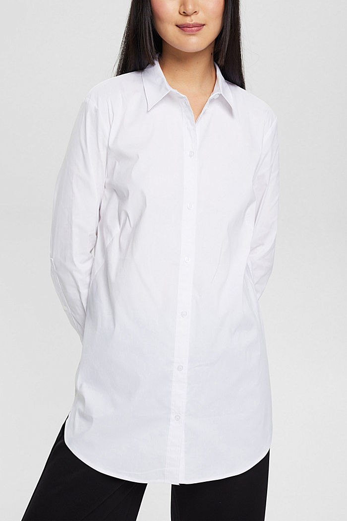 女裝恤衫, 白色, detail-asia image number 0