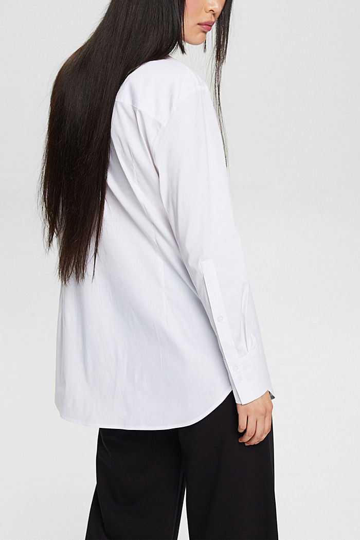 女裝襯衫, 白色, detail-asia image number 1