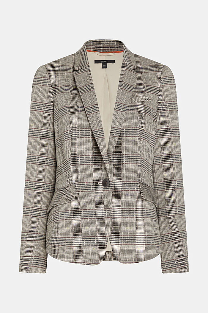 PRINCE OF WALES CHECK mix & match blazer, BEIGE, detail-asia image number 4