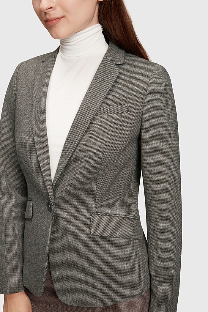 雙色調休閒西裝外套, 灰色, detail-asia image number 2
