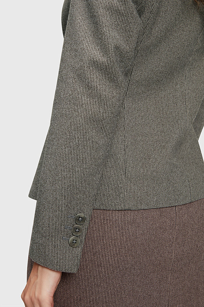 雙色調休閒西裝外套, 灰色, detail-asia image number 3