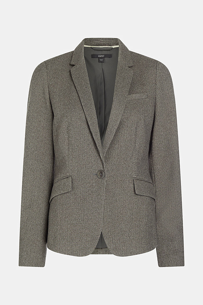 雙色調休閒西裝外套, 灰色, detail-asia image number 4