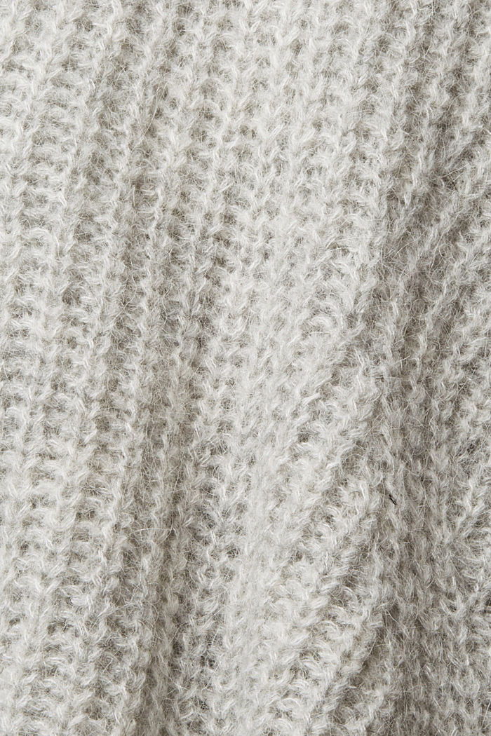 Alpaca blend: Knit jumper, GREY, detail-asia image number 5