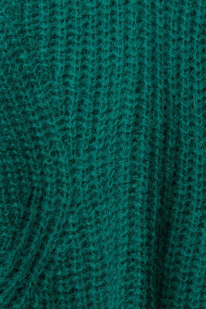 羊駝毛混紡：針織上衣, EMERALD GREEN, detail-asia image number 5