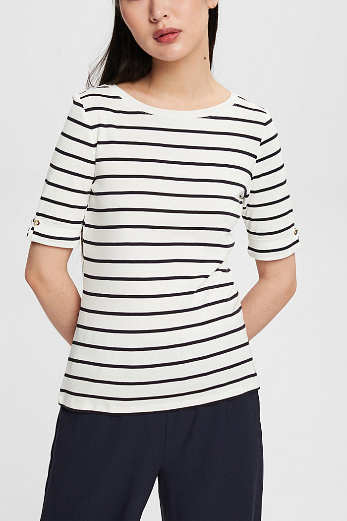 Striped jersey t-shirt, NEW OFF WHITE, detail-asia image number 0